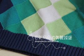 新款A13419云彩朵朵外单男宝菱格针织套头衫 舒适百搭，满88即享包邮优惠